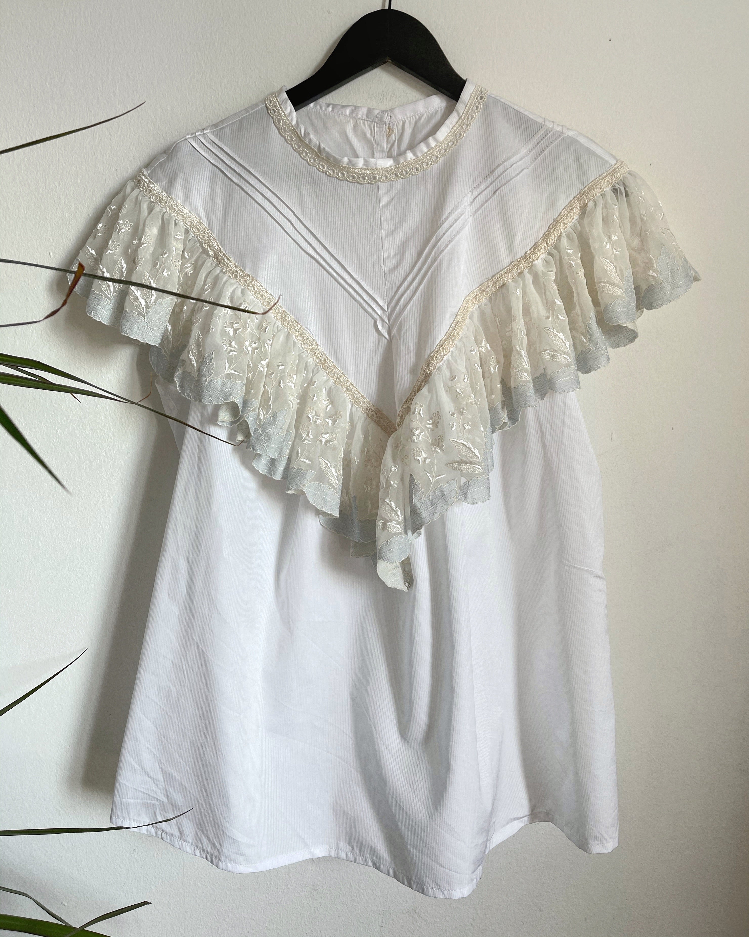 Camicia sartoriale cotone pizzo
