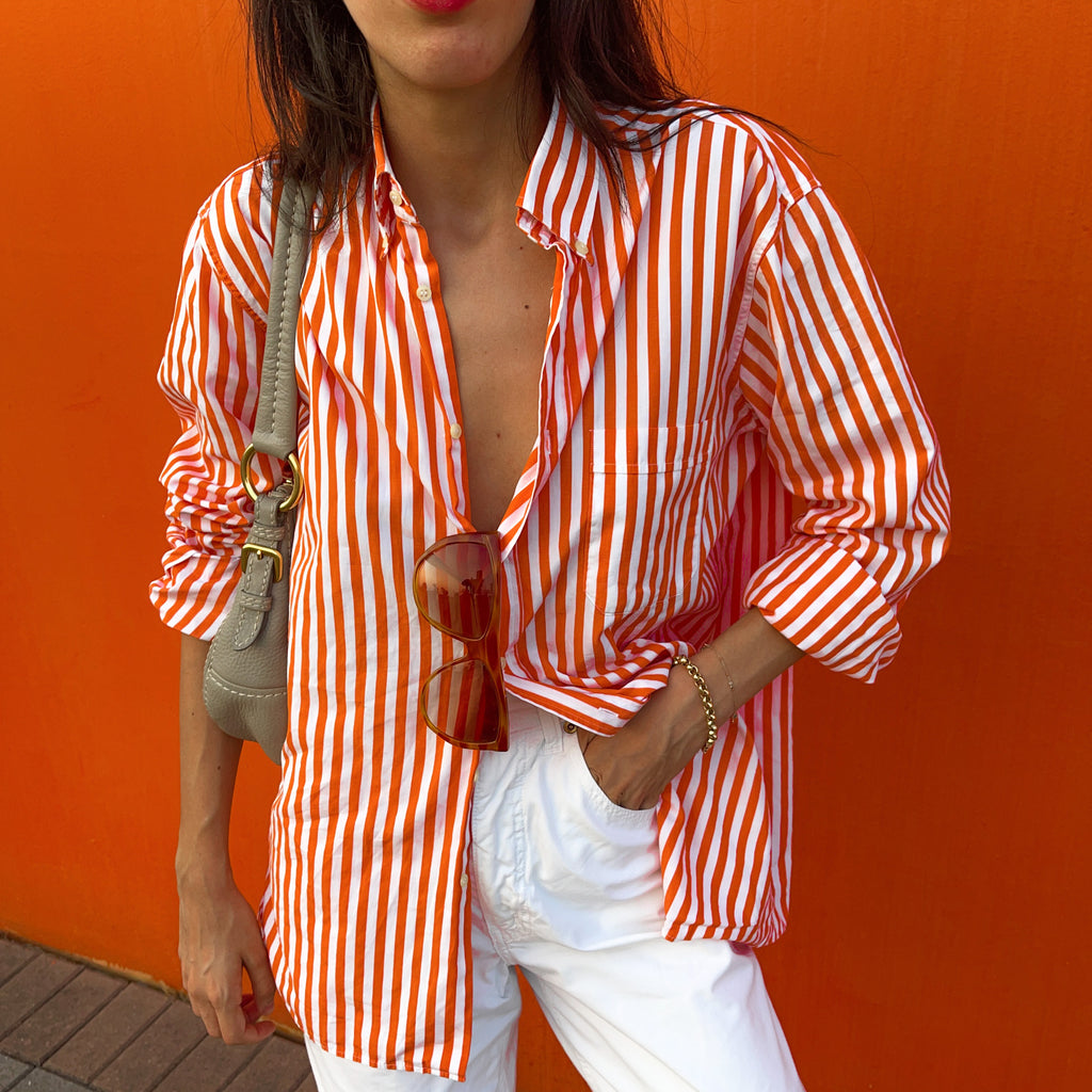 Camicione Orange stripes