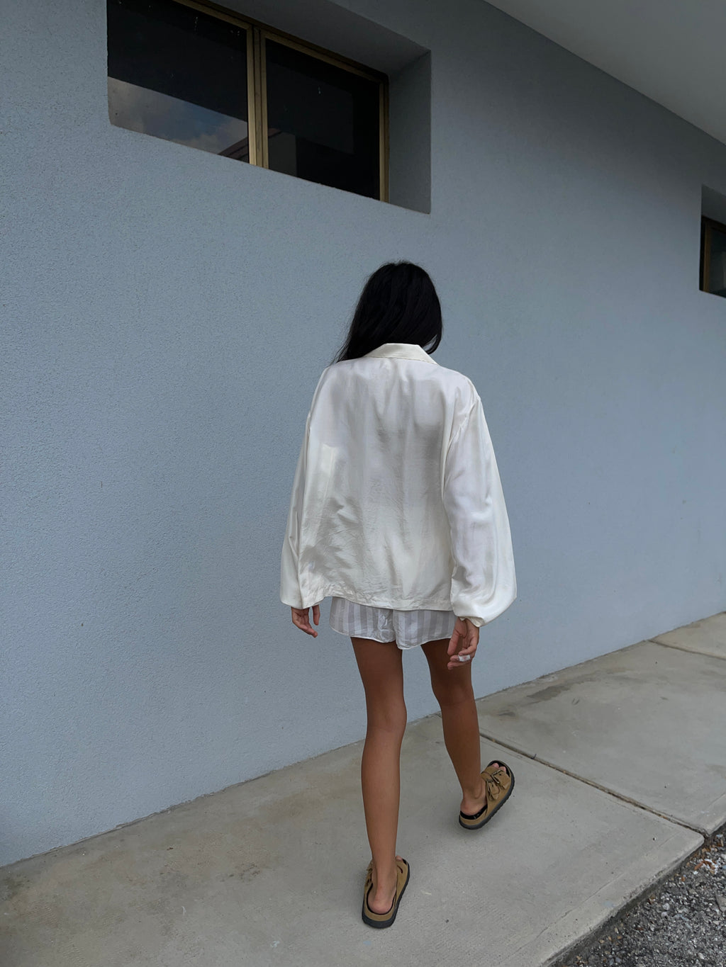 100% silk embroided shirt