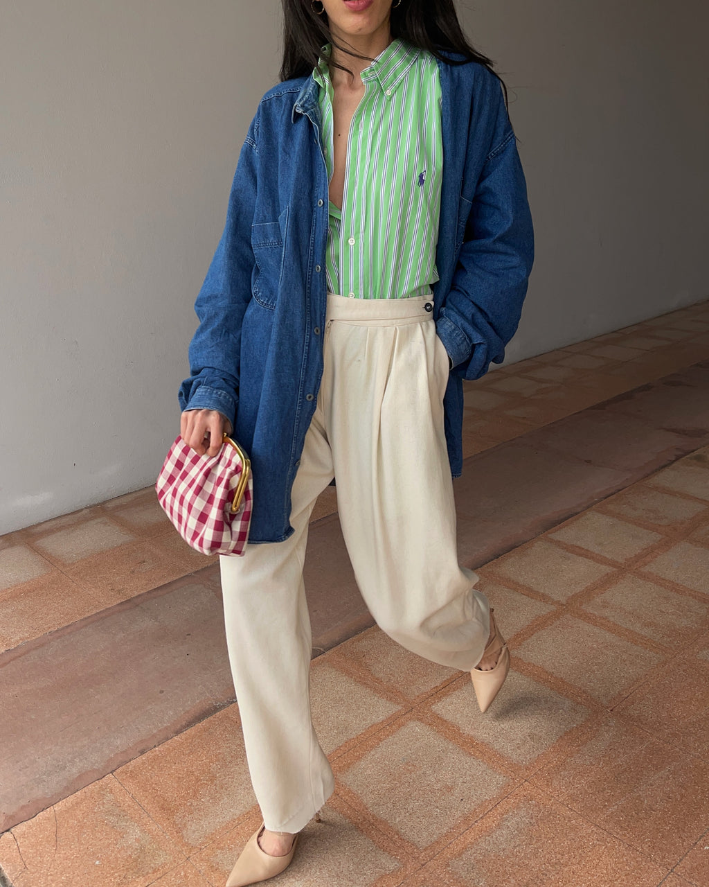Ralph Lauren green shirt
