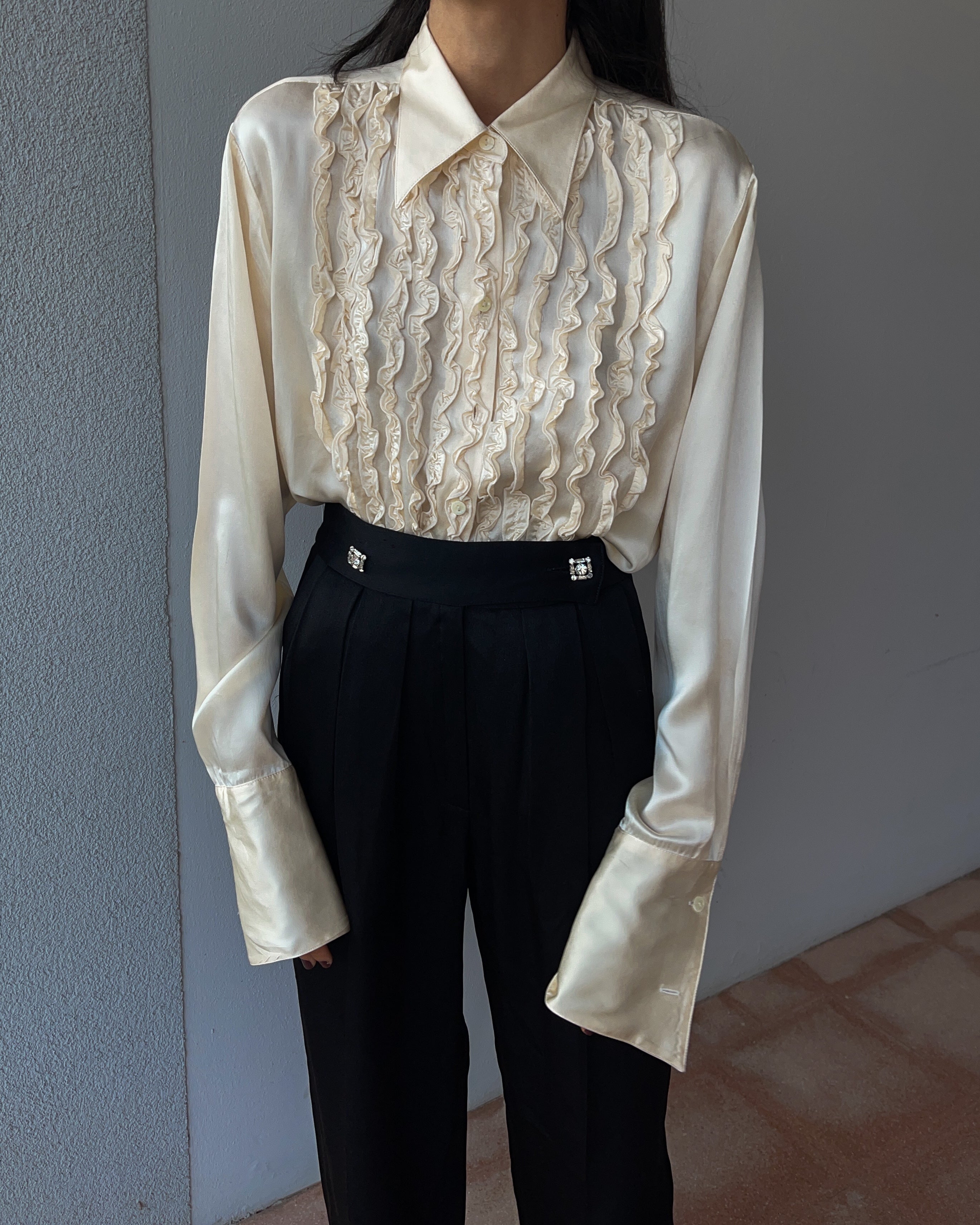 Camicia 100% liquid silk
