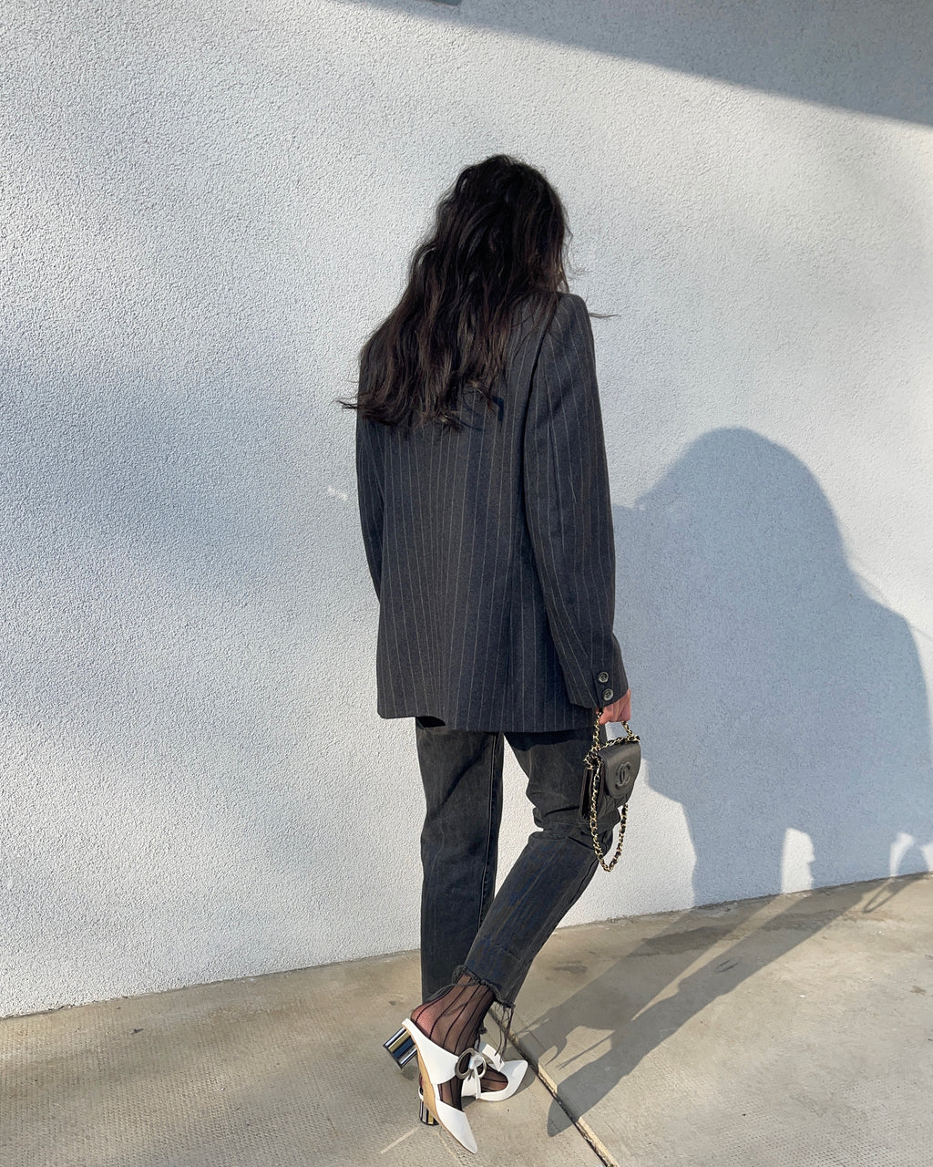 Pinstripe blazer