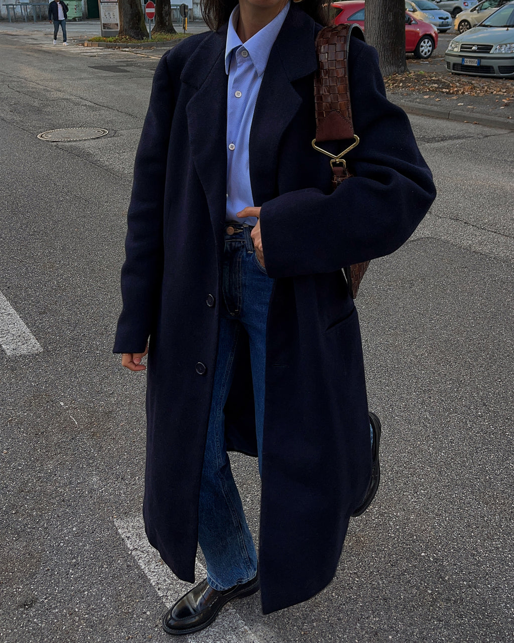 Men blue coat