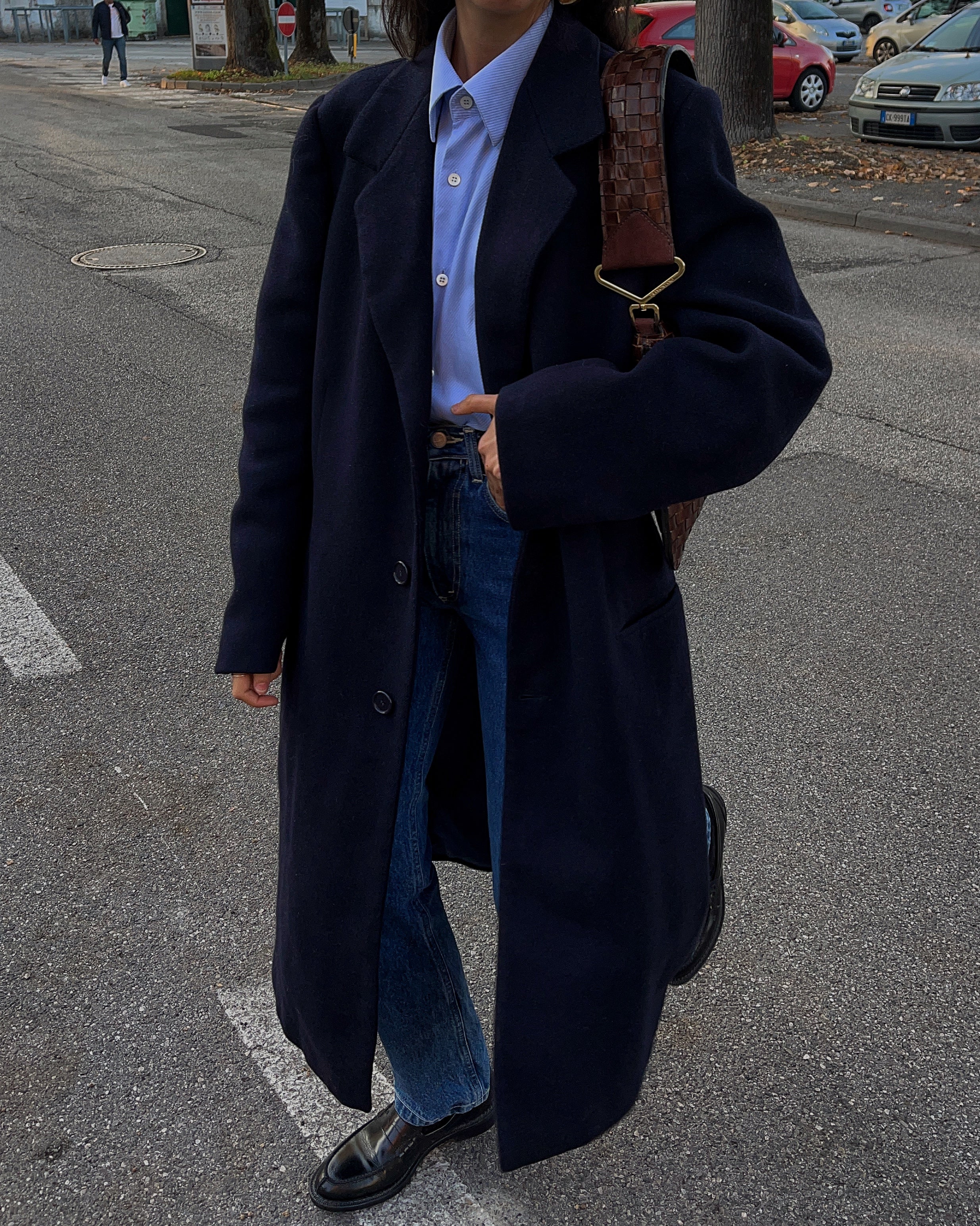 Men blue coat