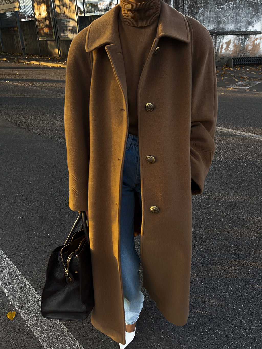 Wool camel coat