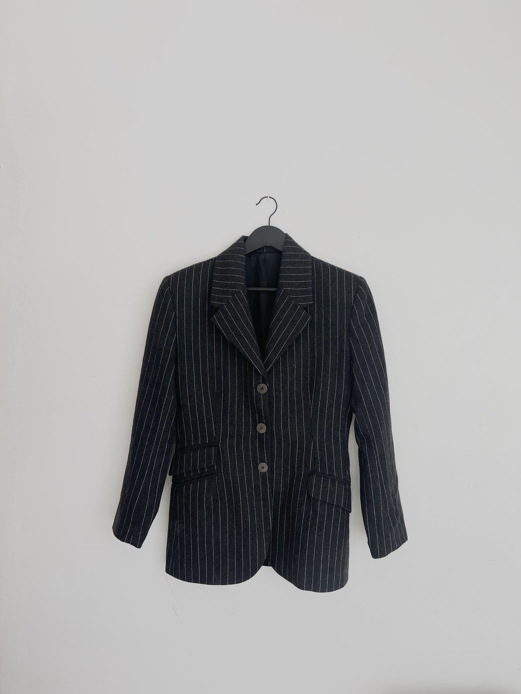 Gessato grey blazer