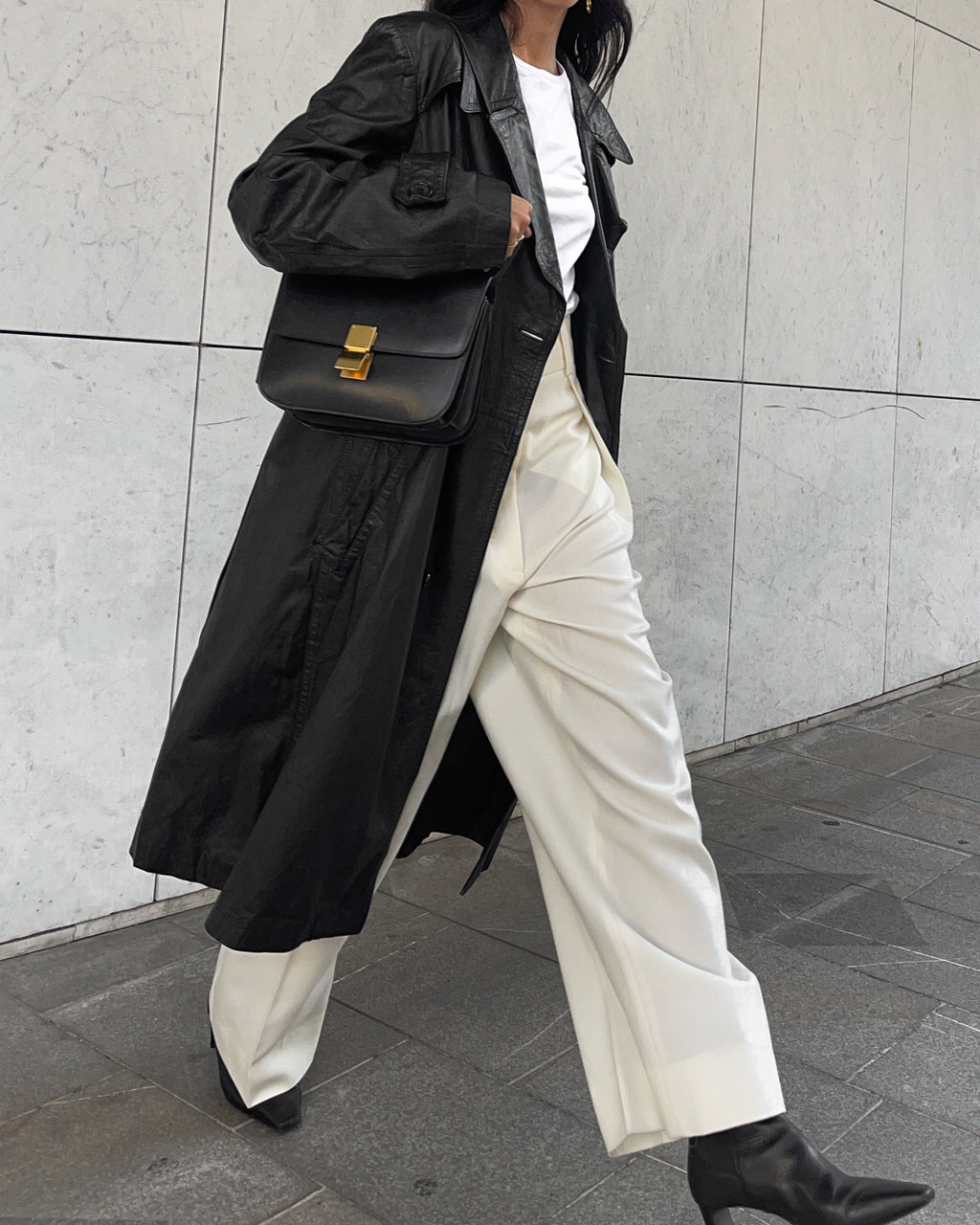Black Leather trench