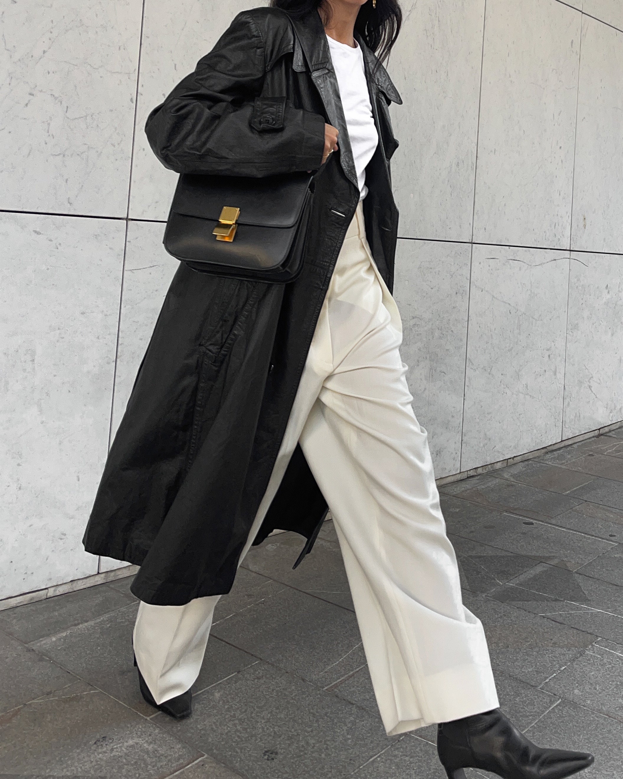 Black Leather trench