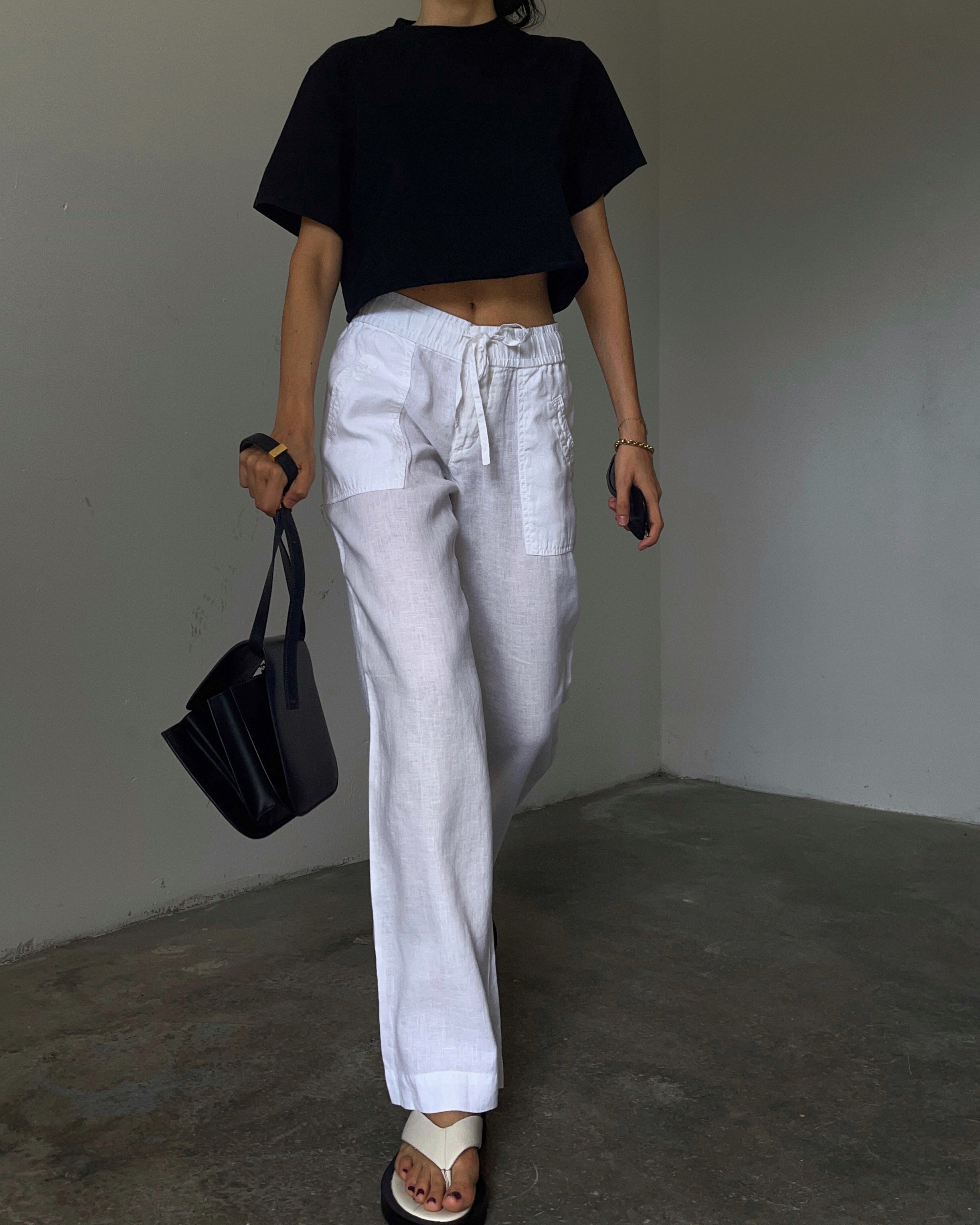 100% linen Stefanel trousers