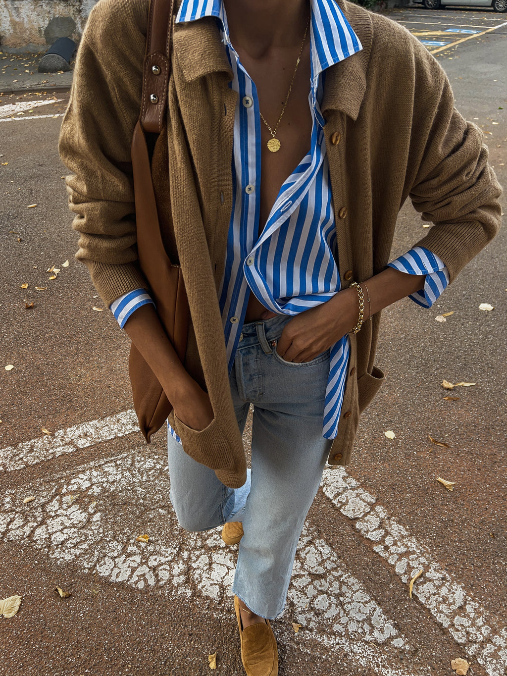 Granny’s camel cardigan