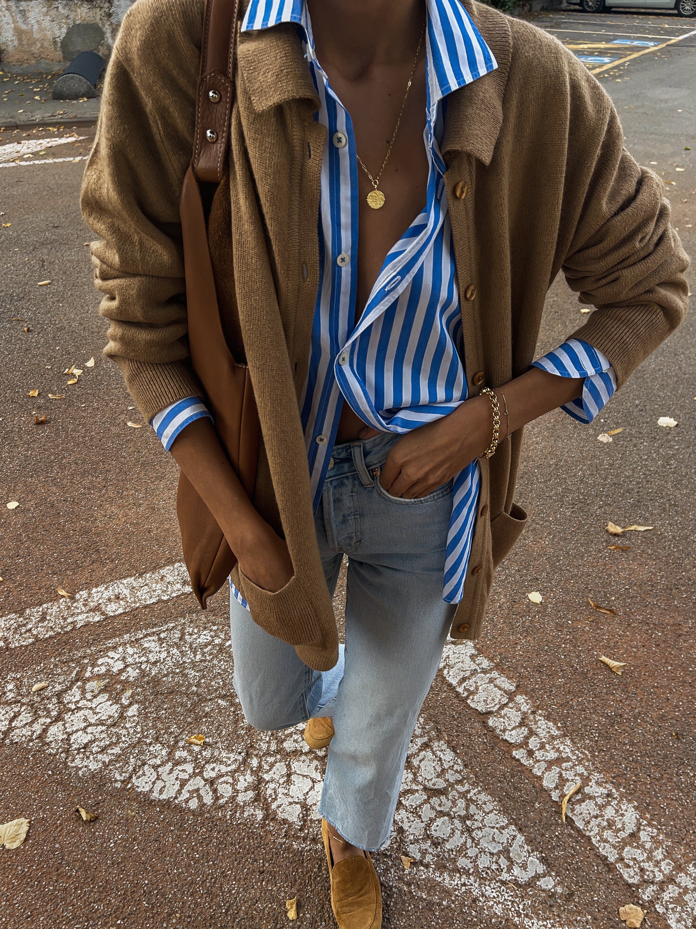 Granny’s camel cardigan
