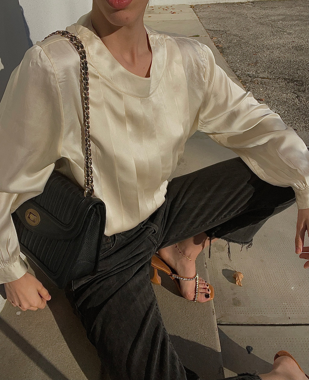 Liquid silk shirt