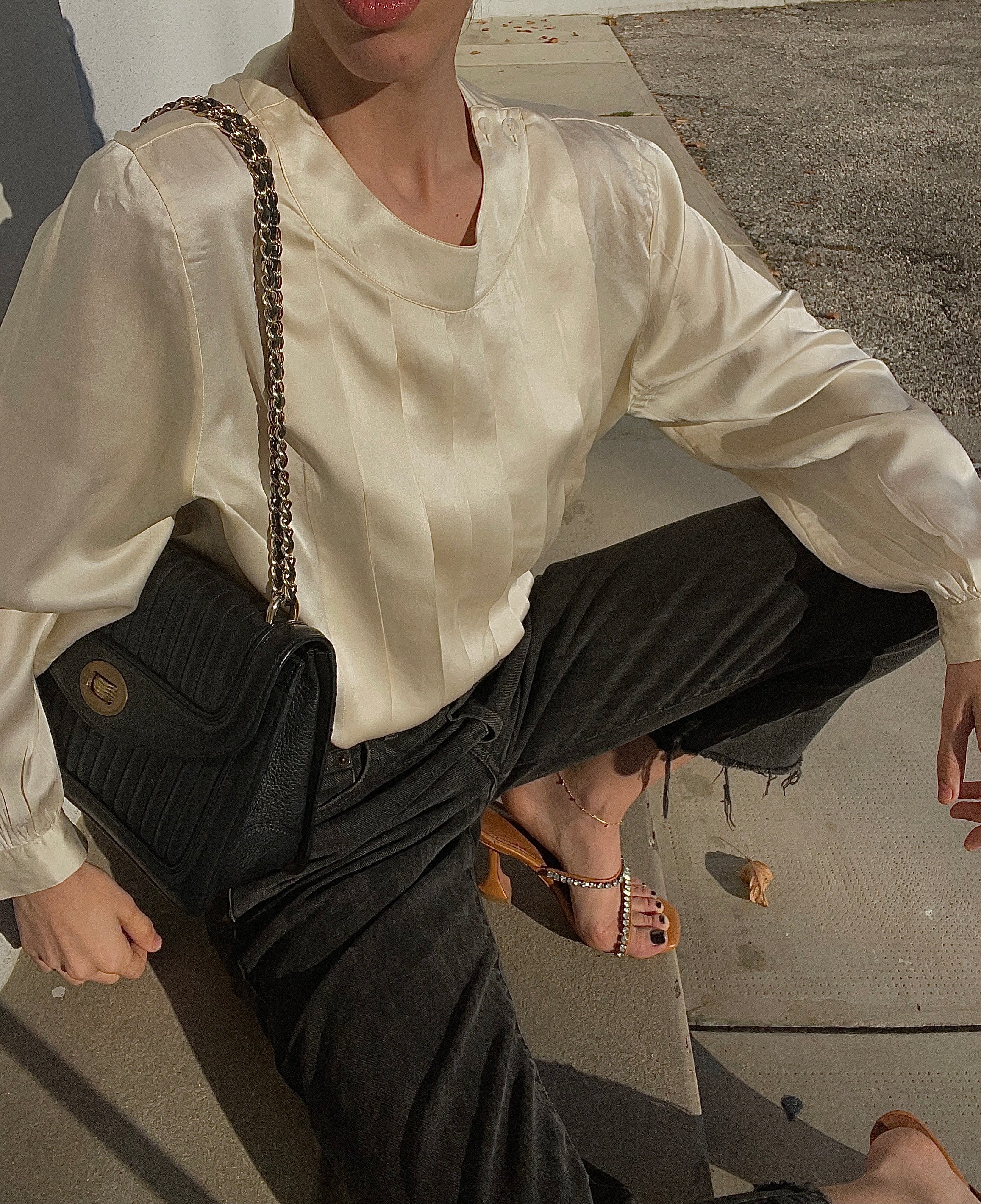 Liquid silk shirt