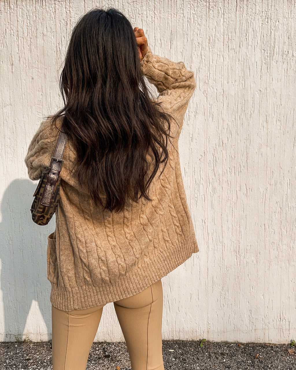 100% wool cable knit jumper