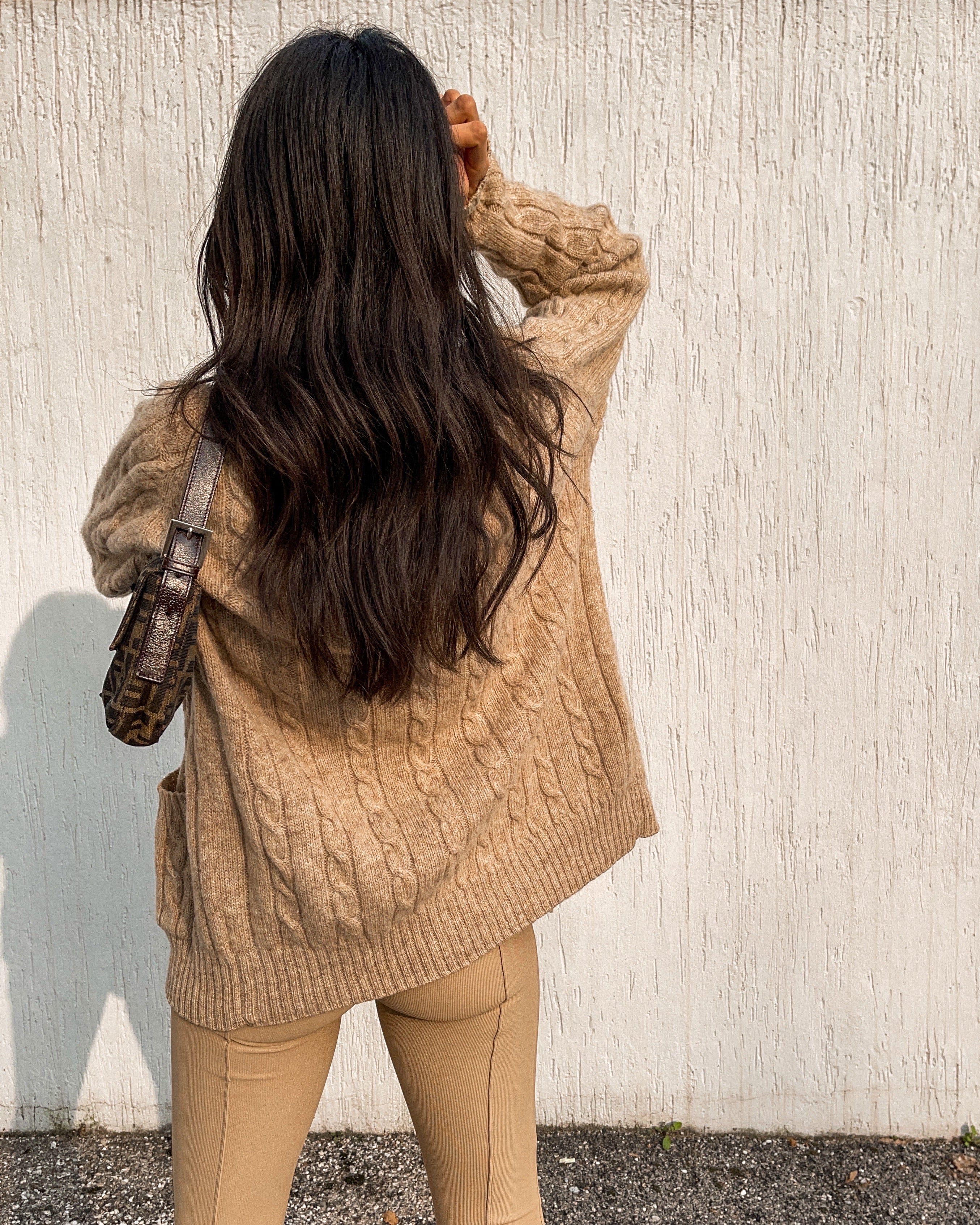 100% wool cable knit jumper