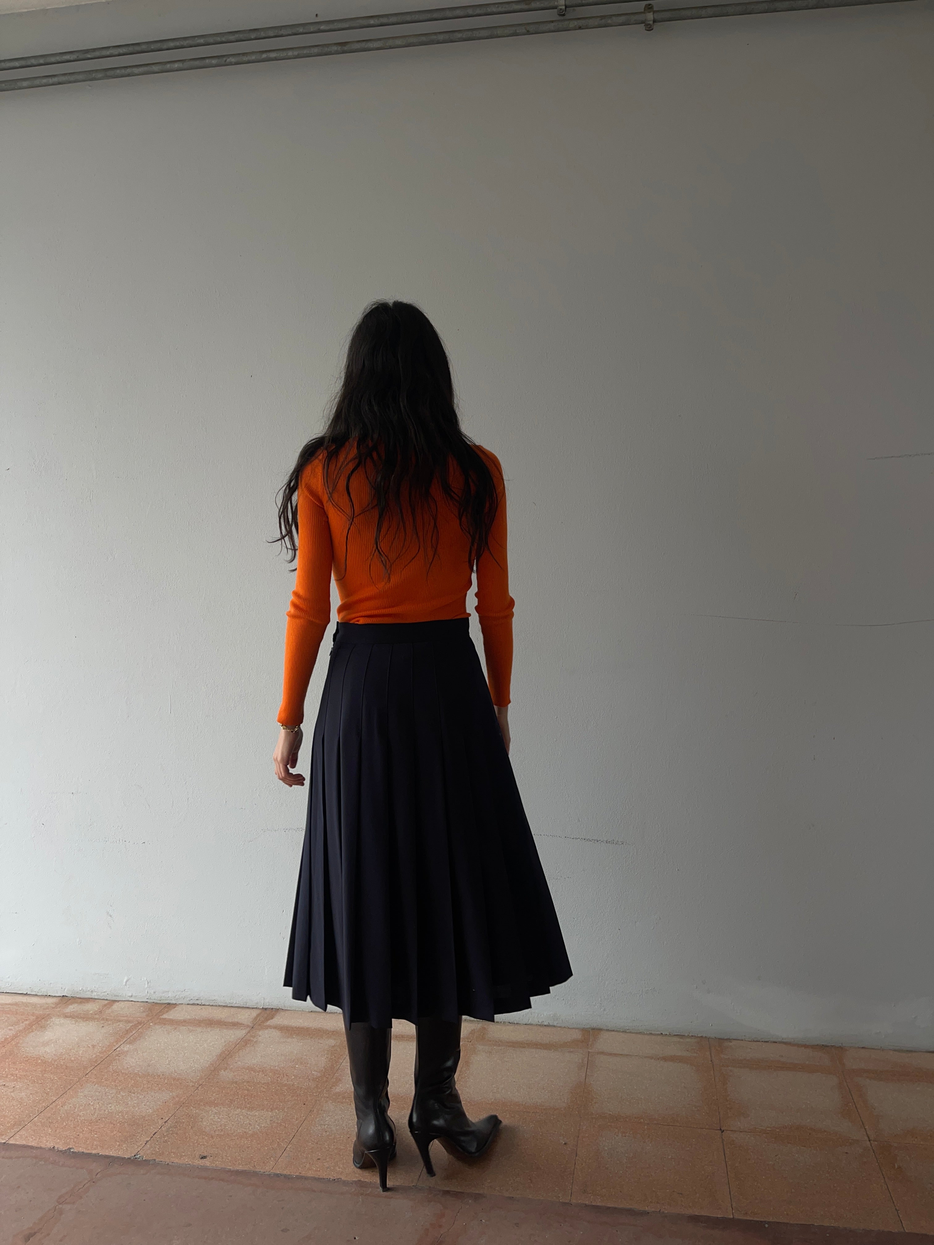 100 merino ribbed turtleneck