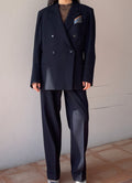 Blue man suit