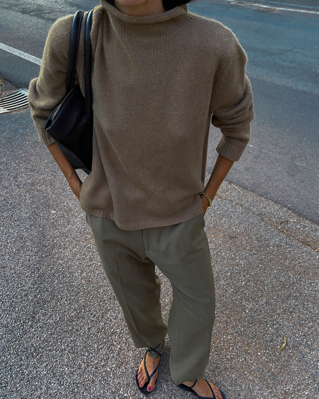 LUISA SPAGNOLI Wool Camel Jumper