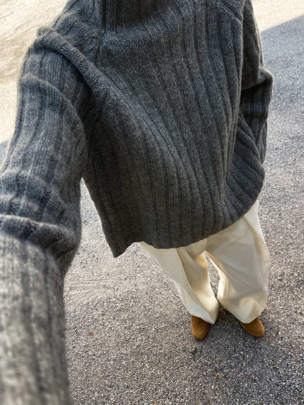 Lambswool grey jumper