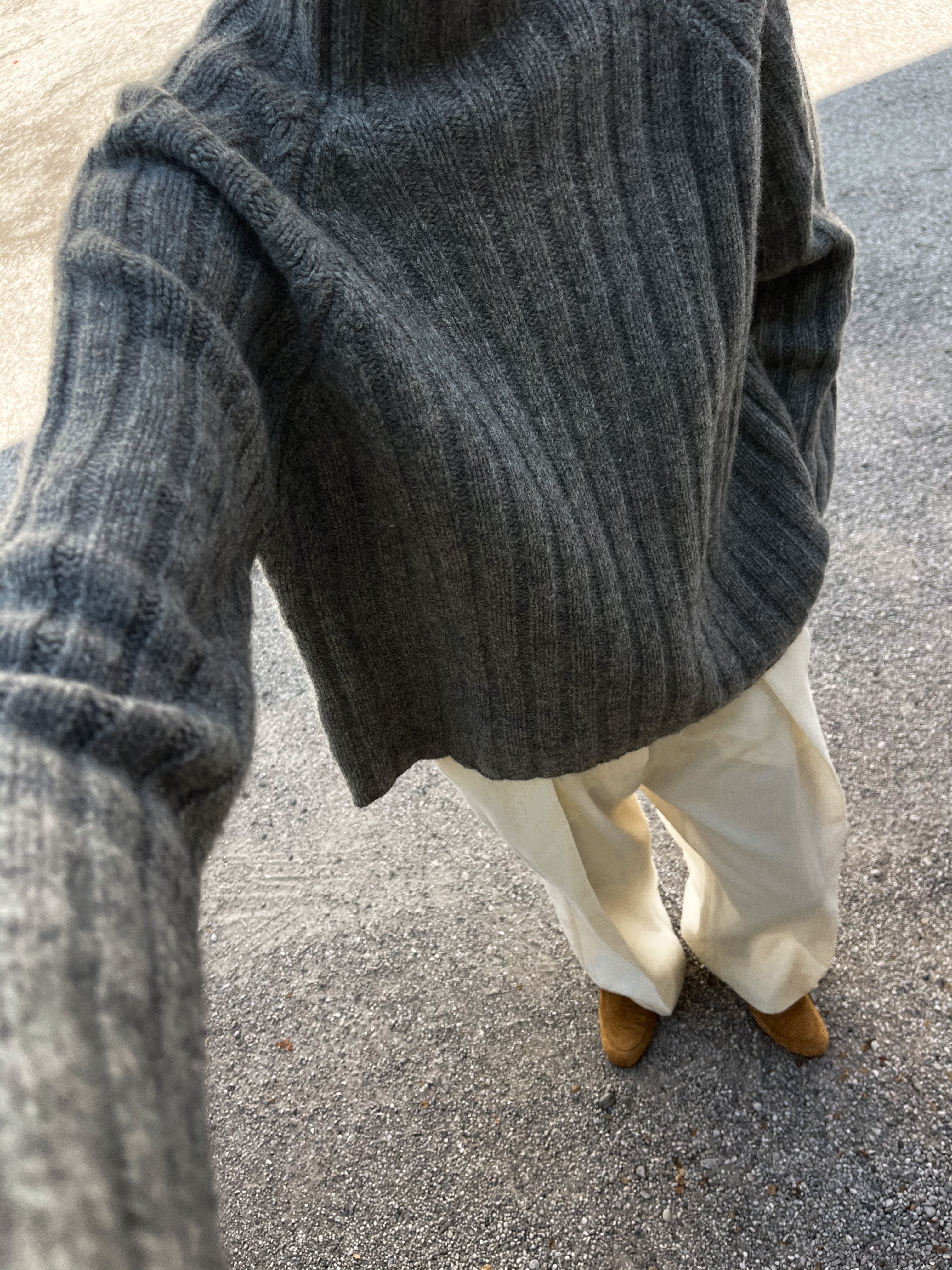 Lambswool grey jumper