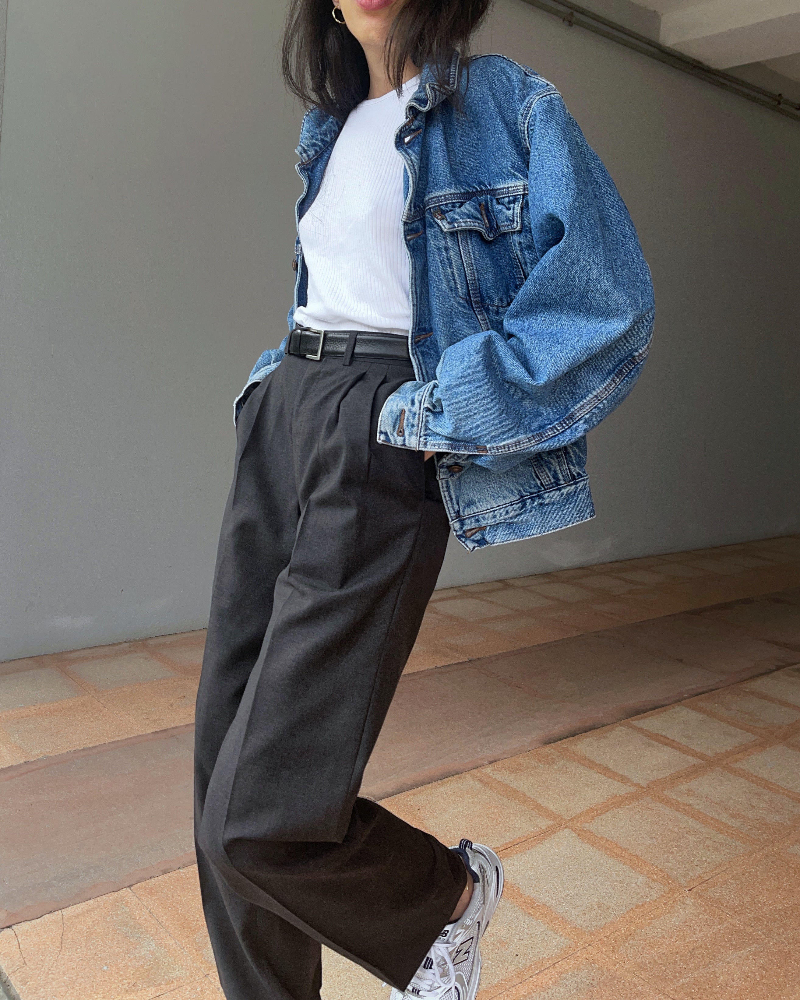 Perfect grey wool trousers