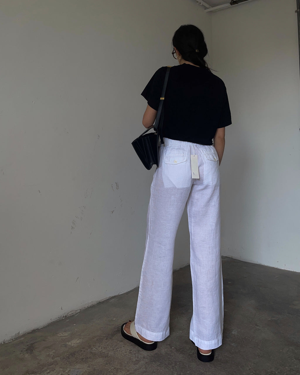 100% linen Stefanel trousers
