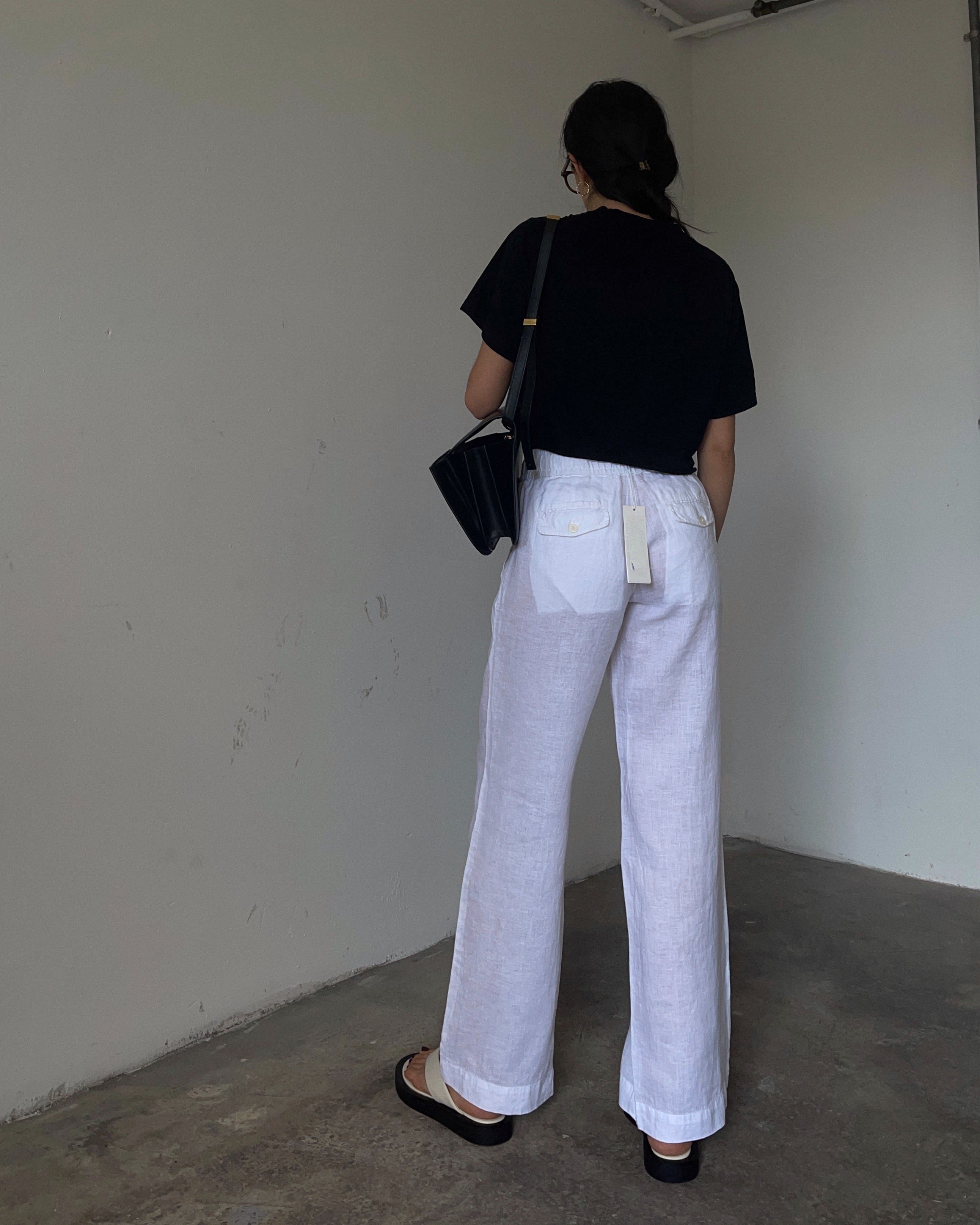 100% linen Stefanel trousers