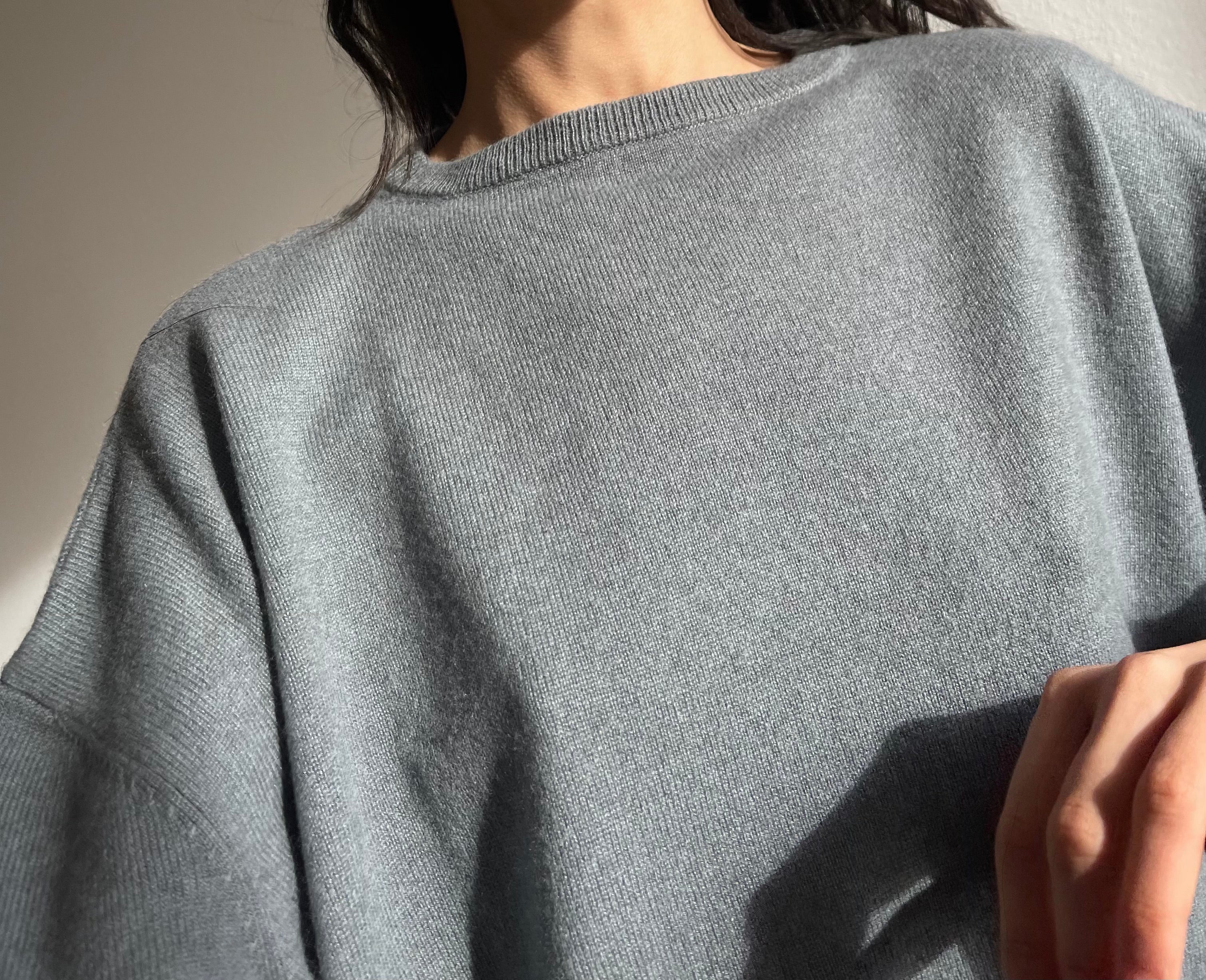 100 cashmere cropped pullover
