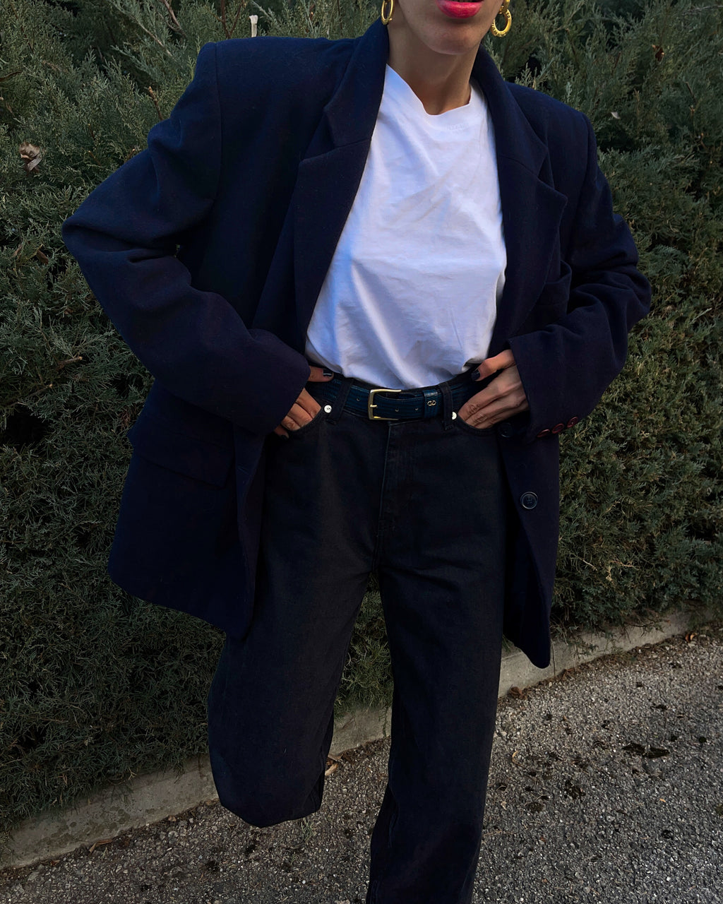 Blazer oversize blue