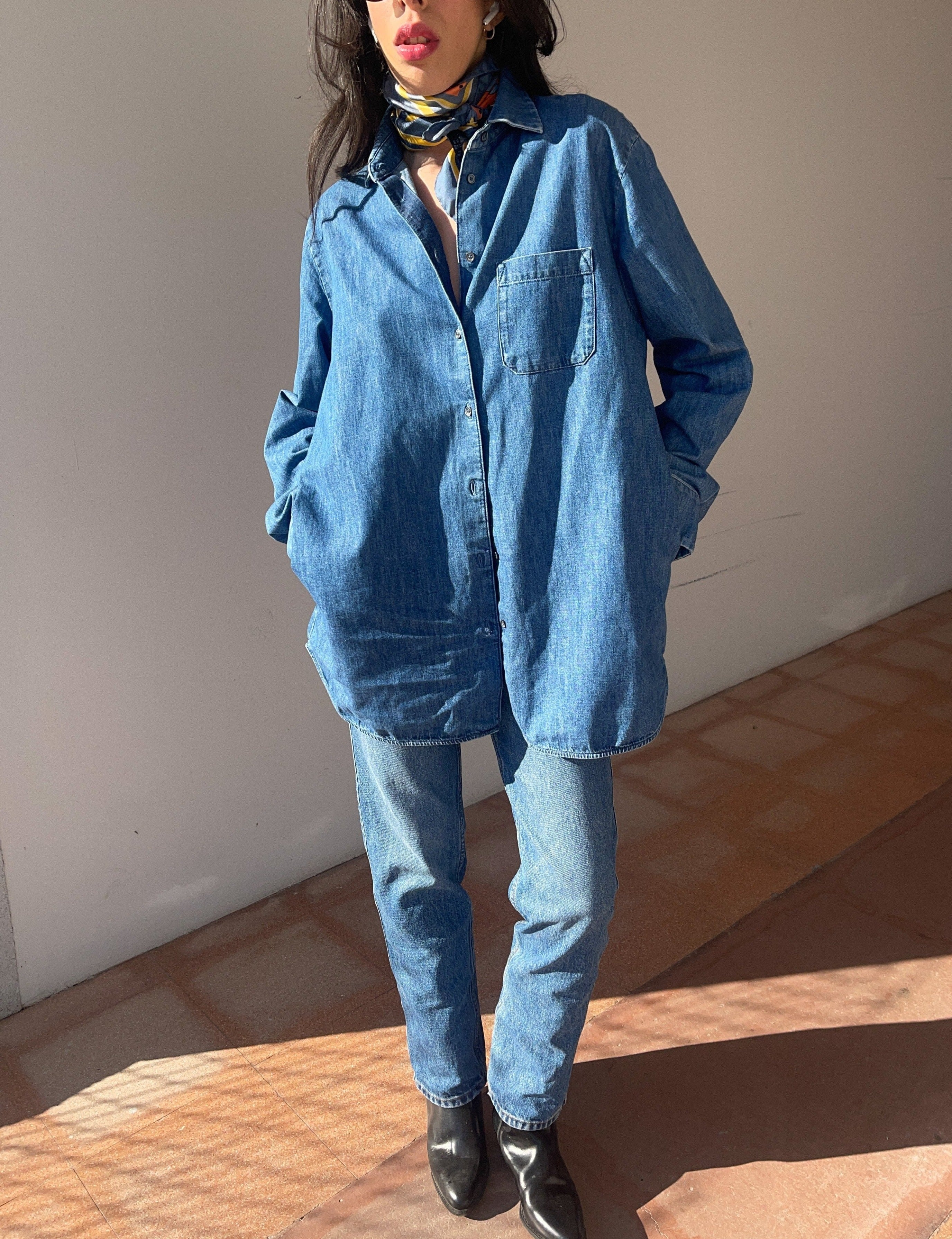 weekend maxmara denim shirt