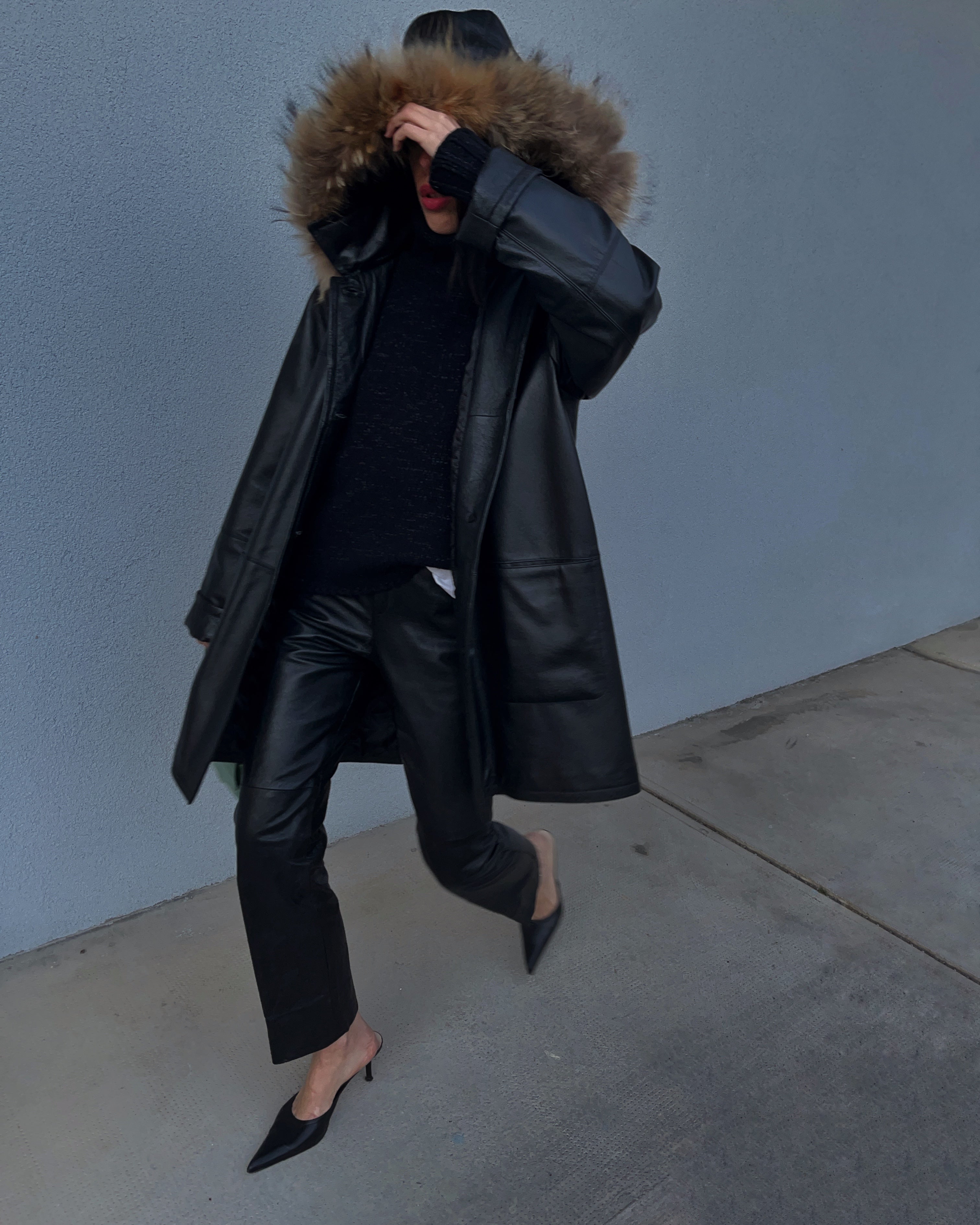 Parka pelle