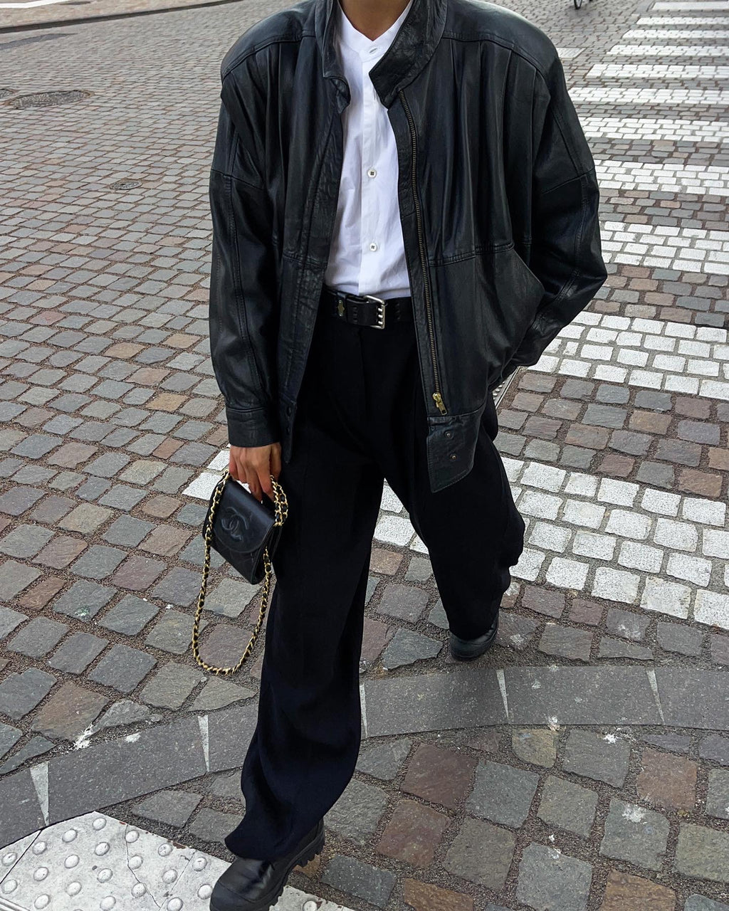 Nappa black bomber