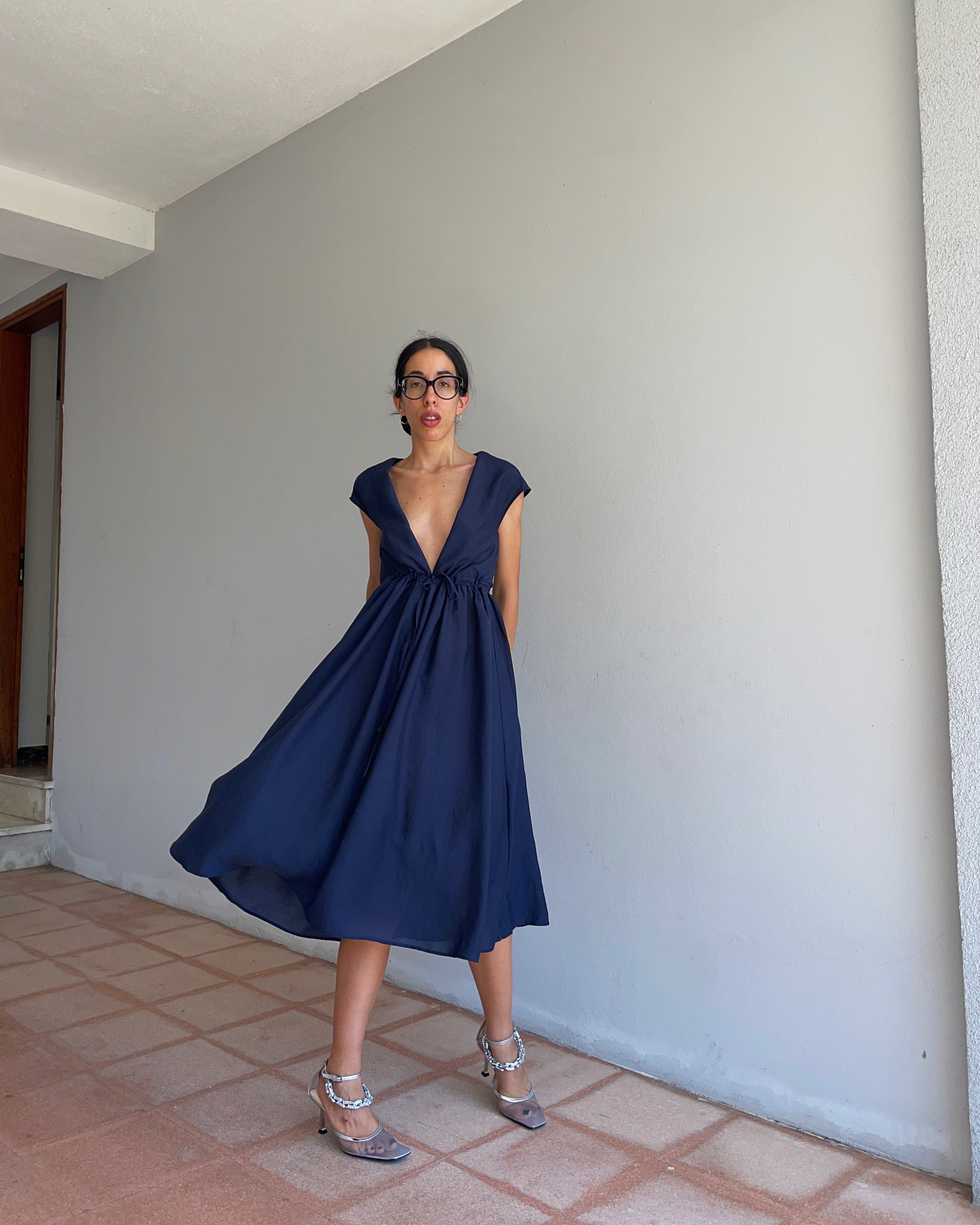 Blue dress