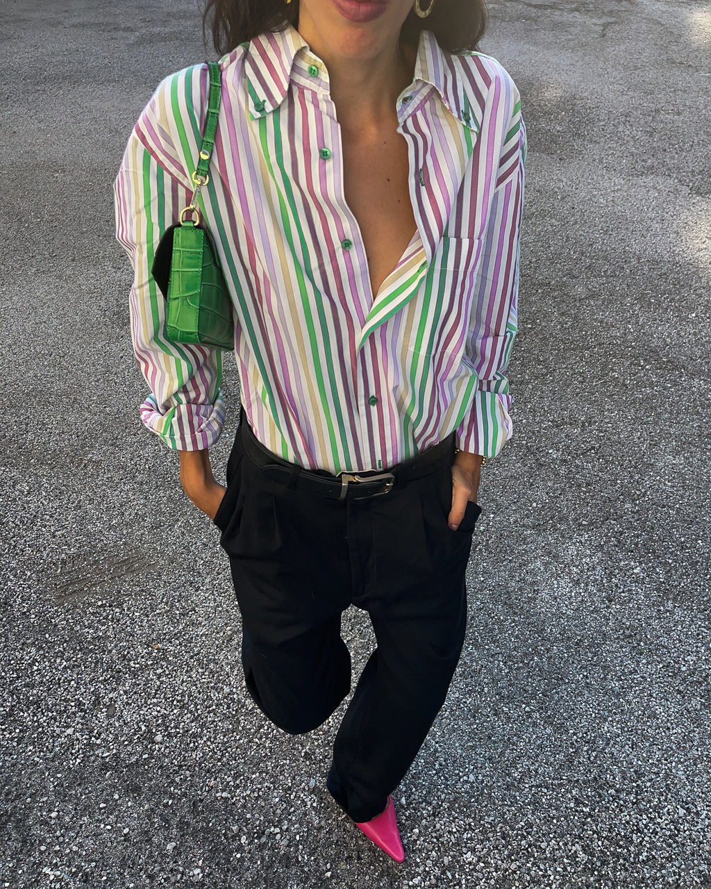 Multicolor striped shirt