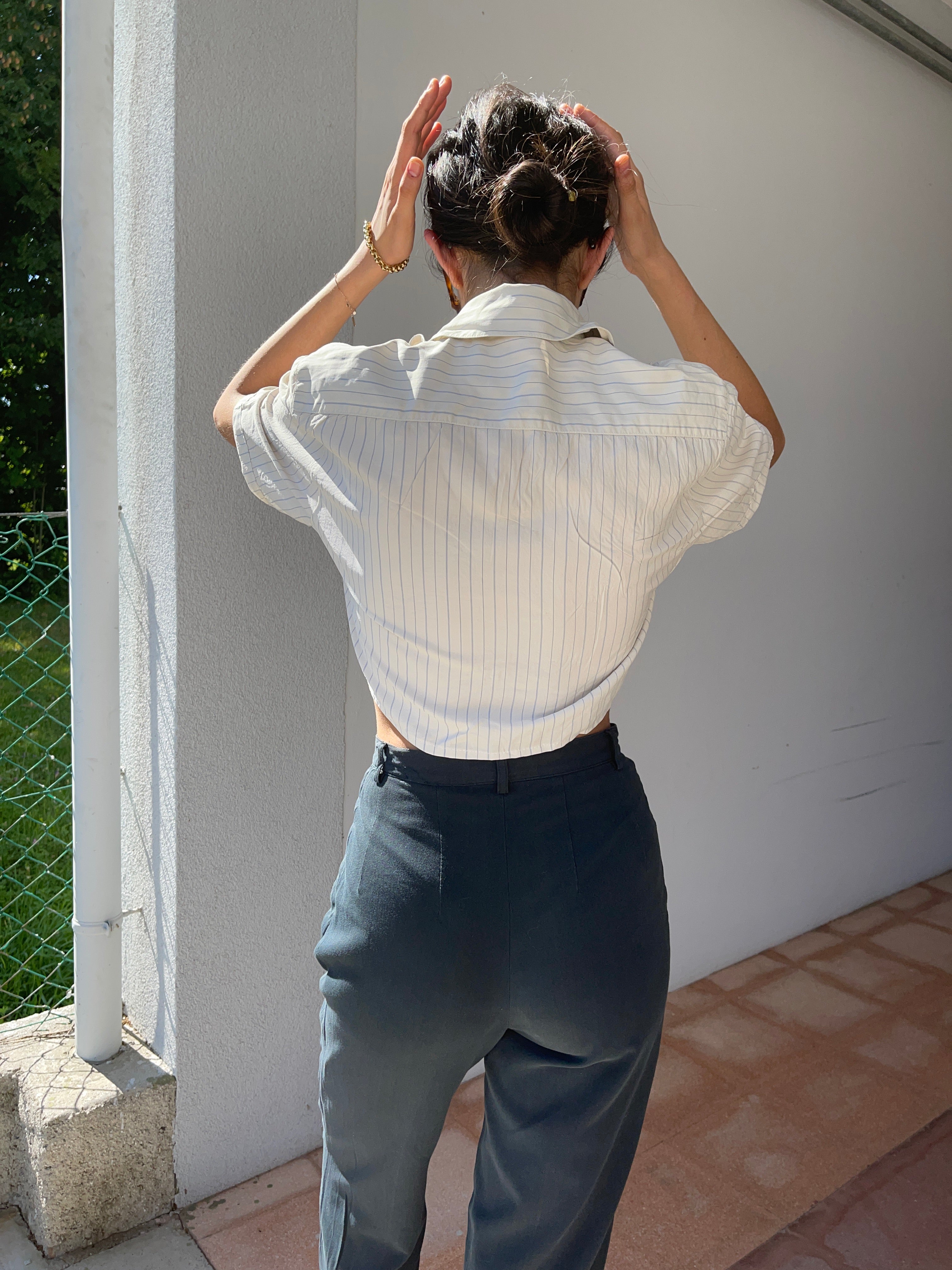 100 silk re worked shirt