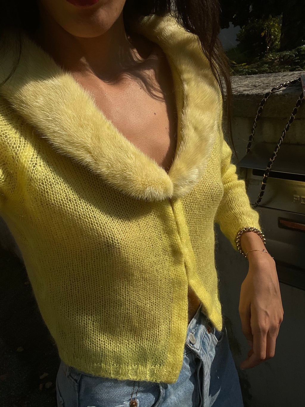 Bluemarine yellow cardigan