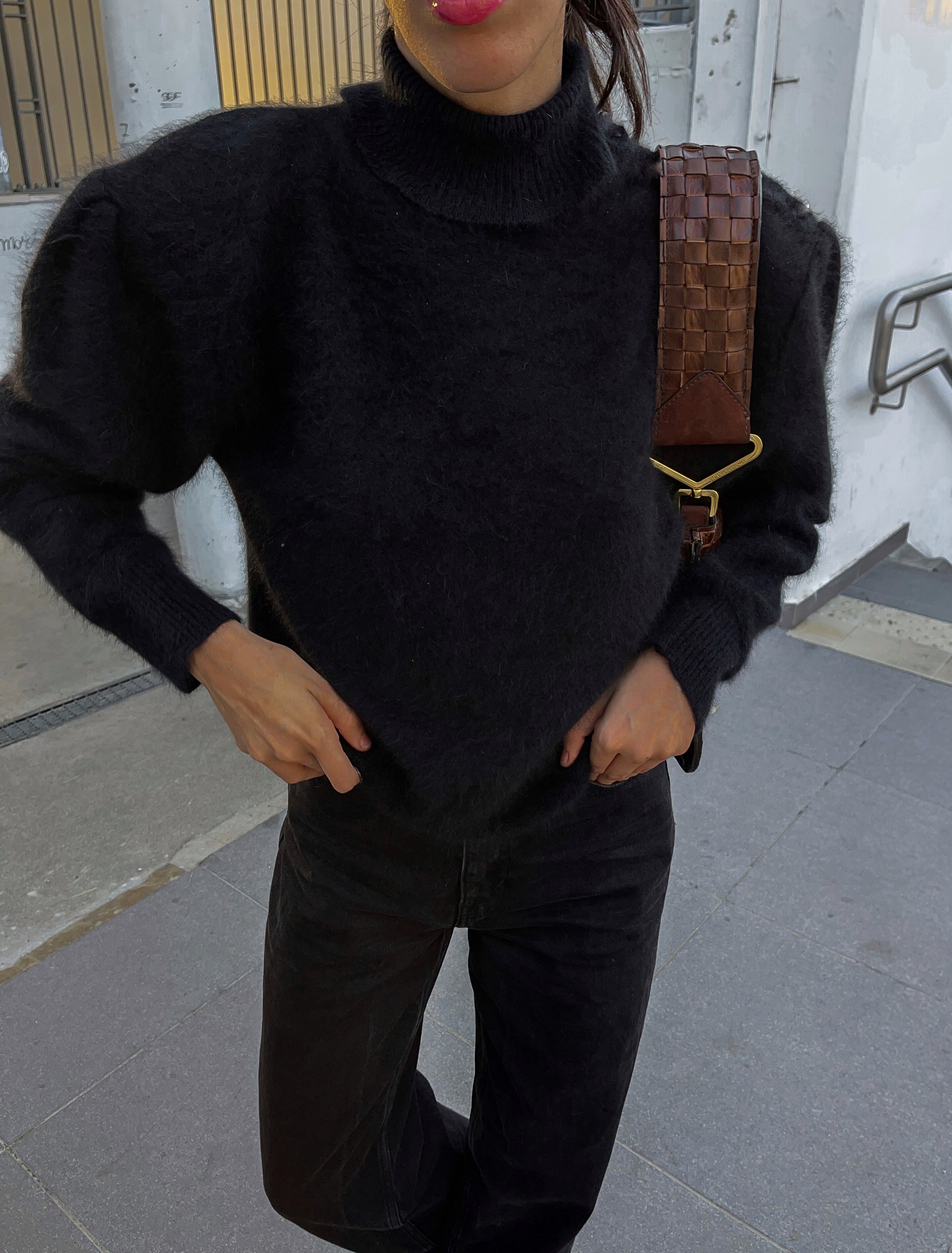 Angora black jumper