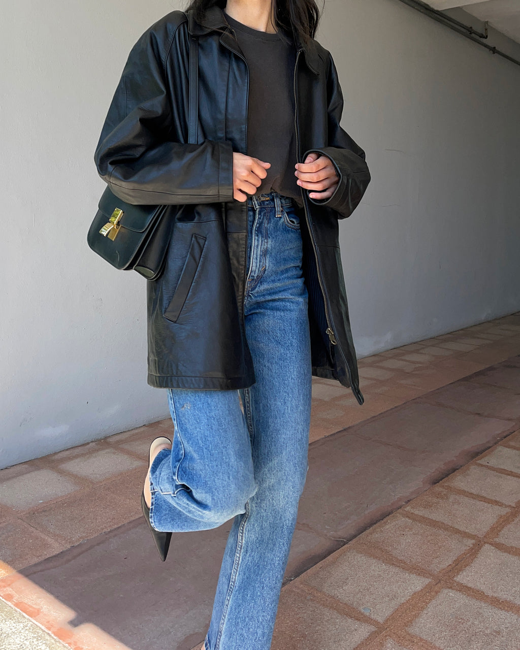 100 nappa jacket