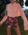 Camicia seta decori