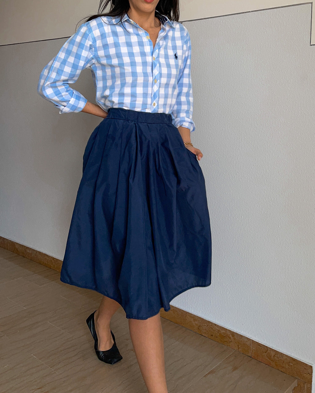 Ralph Lauren maxi  ghingham shirt