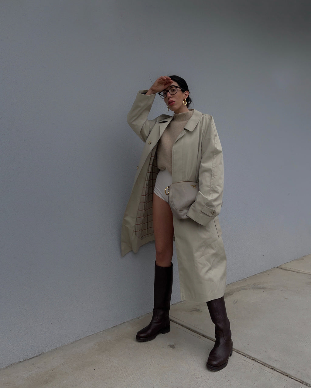 Vintage beige  trenchcoat