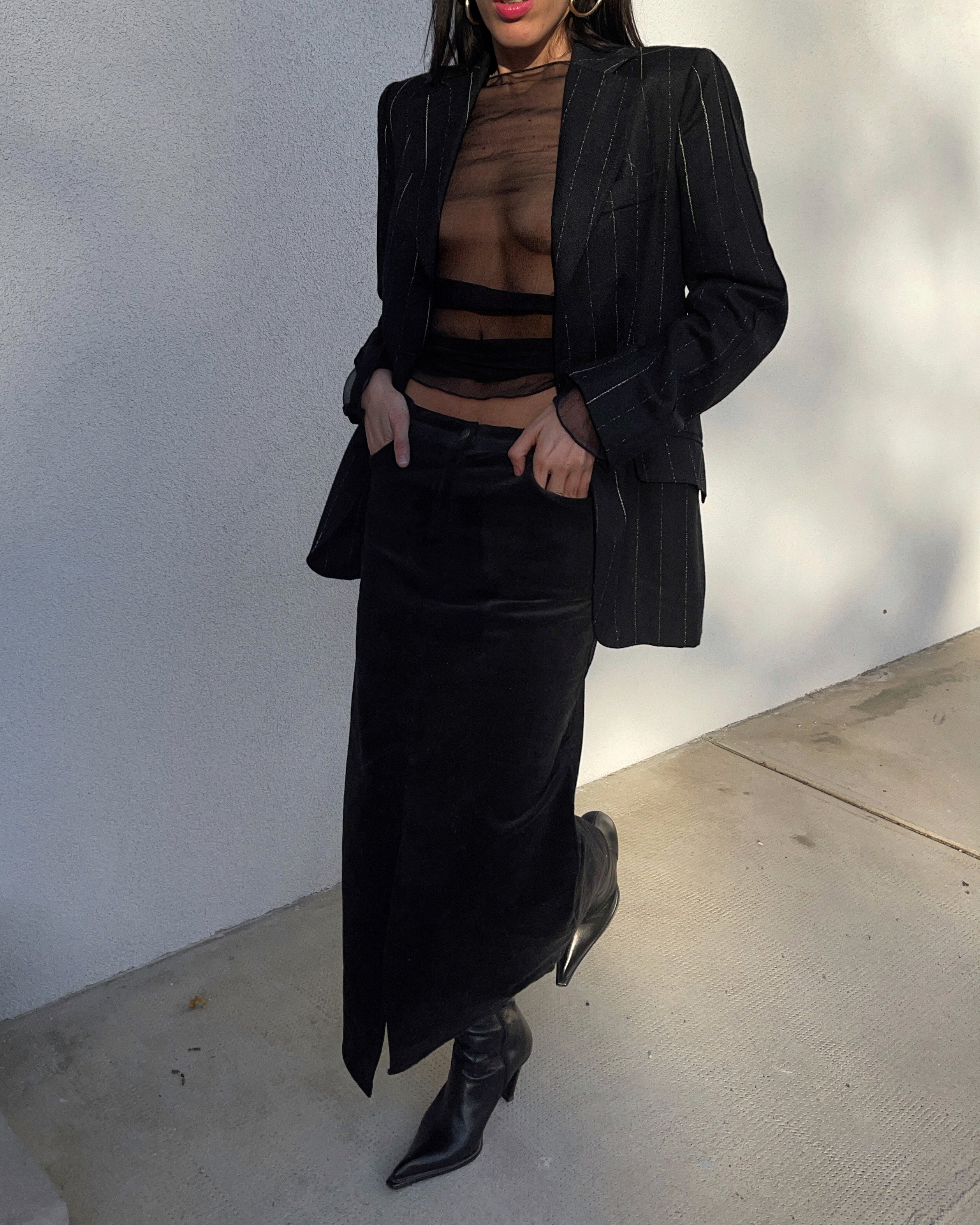 Velvet skirt