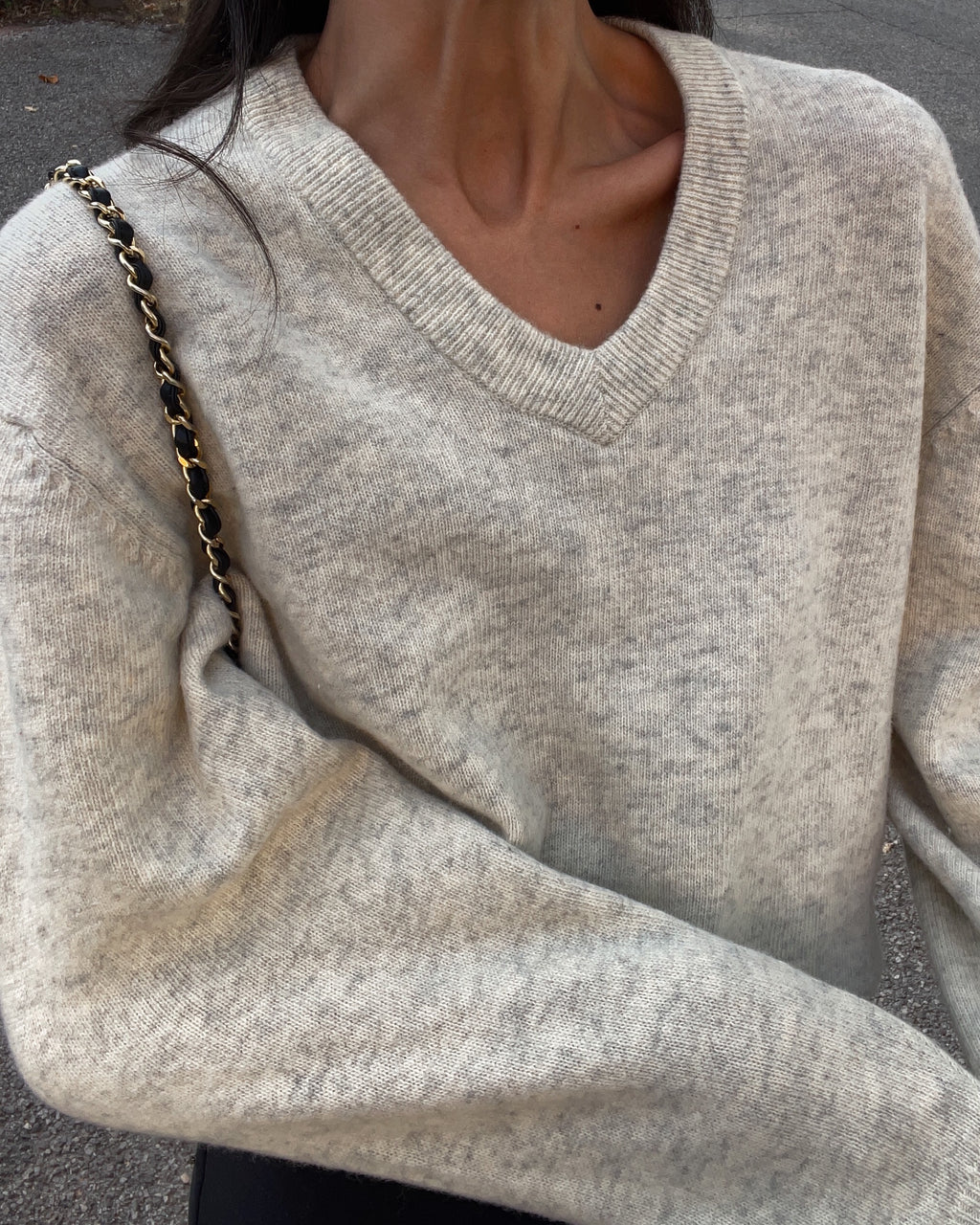 100 labswool melange jumper