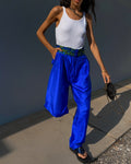 100% silk trousers
