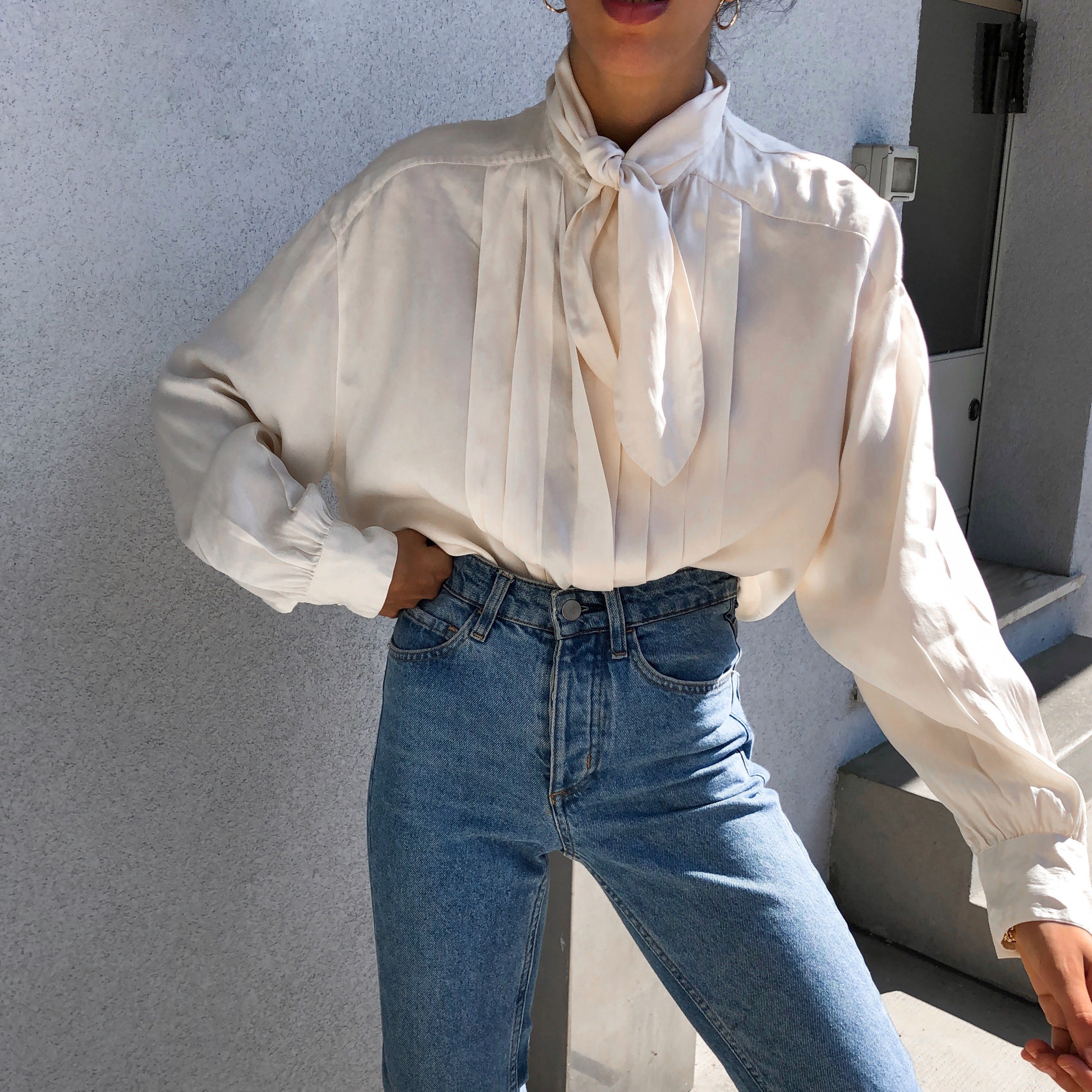 100% liquid silk button down shirt