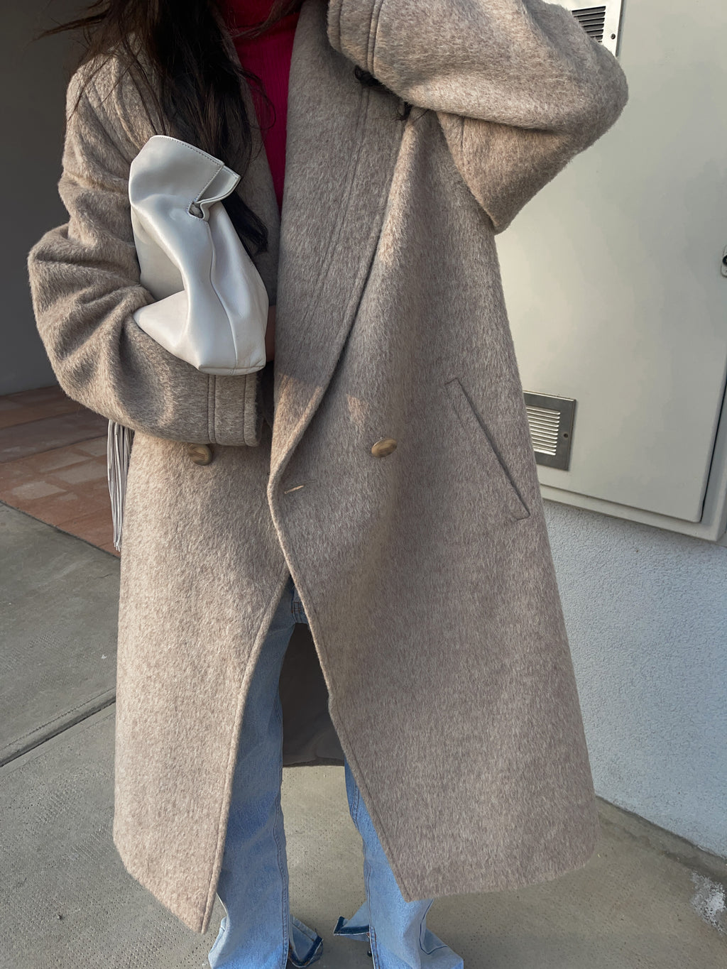 Alpaca wool coat