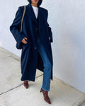 100 wool blue coat