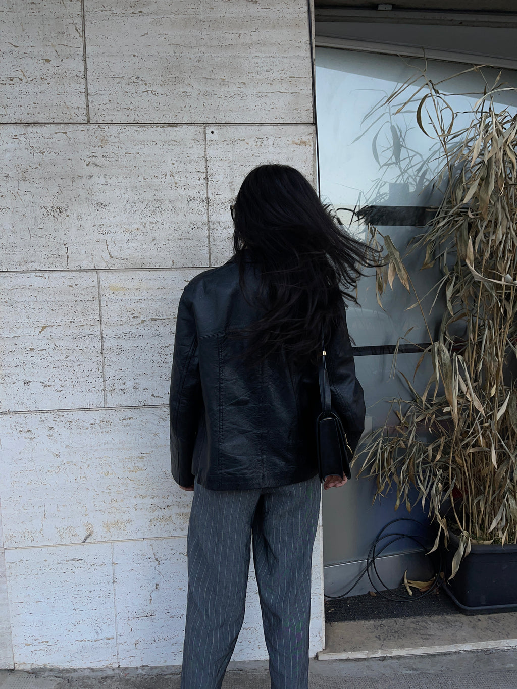 Pantaloni gessati Lino