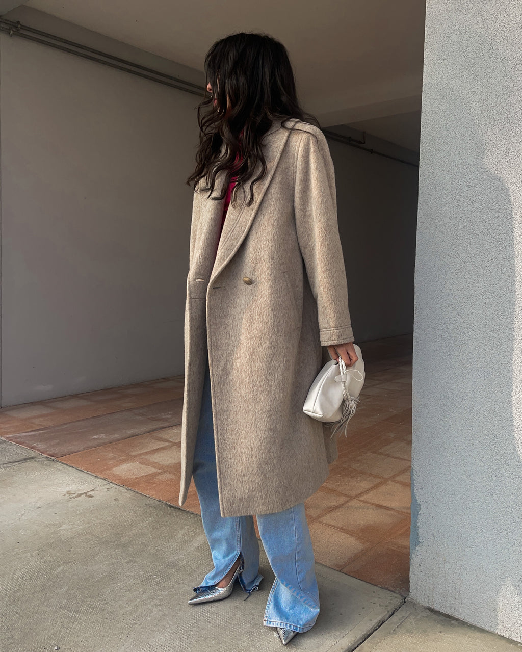 Alpaca wool coat