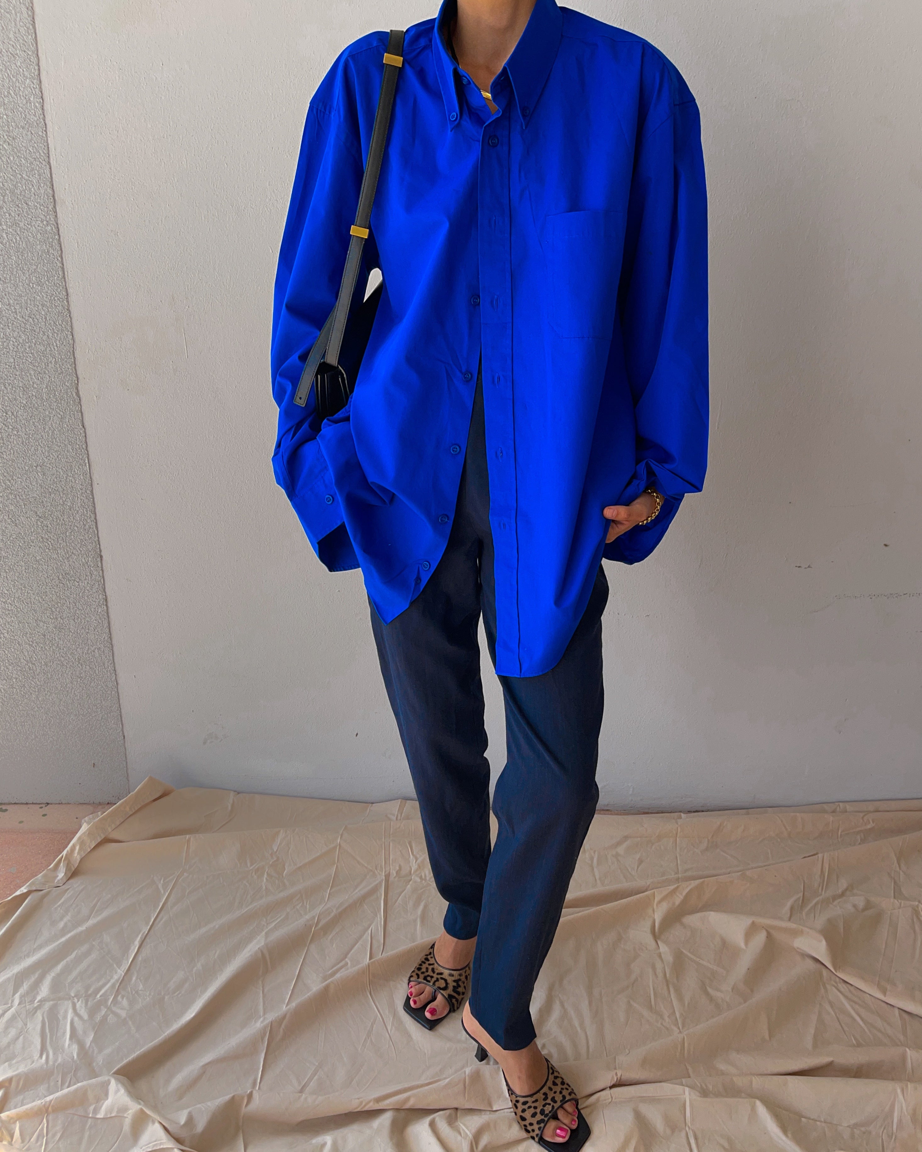 Camicione blu elettrico